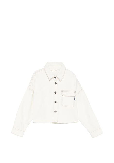 Giubbino di jeans con stampa PALM ANGELS | PGGE007S26FAB001002